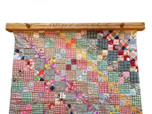 Load image into Gallery viewer, quilt hanger medium stained oak
