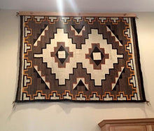 Load image into Gallery viewer, rug hanger 60" natural finished oak