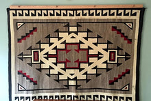 Load image into Gallery viewer, Navajo rug hanger natural finished oak