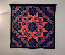 Load image into Gallery viewer, quilt hanger satin black
