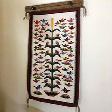 Load image into Gallery viewer, Rug Hanger 18&quot; dark walnut stained oak
