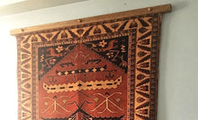 Load image into Gallery viewer, rug hanger medium stained oak