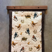 Load image into Gallery viewer, Modern Quilt Hanger in Clear Finished Walnut