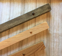 Load image into Gallery viewer, Modern Oak Hangers for Quilts and Rugs
