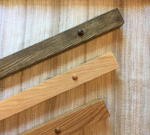 Modern Oak Hangers for Quilts and Rugs